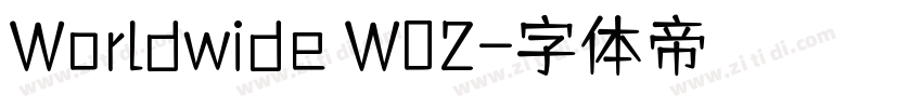 Worldwide W02字体转换